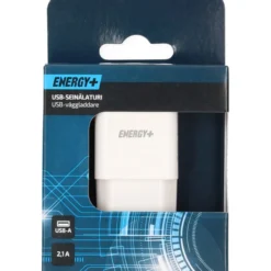 USB-verkkolaturi Energy+, 1 x USB-A, 2,1 A