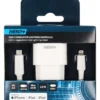 USB-verkkolaturi Energy+, 1 x USB-C PD 20 W + Lightning-kaapeli