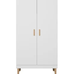 Vaatekaappi Kocot 184 x 100 cm Denver valkoinen/beige