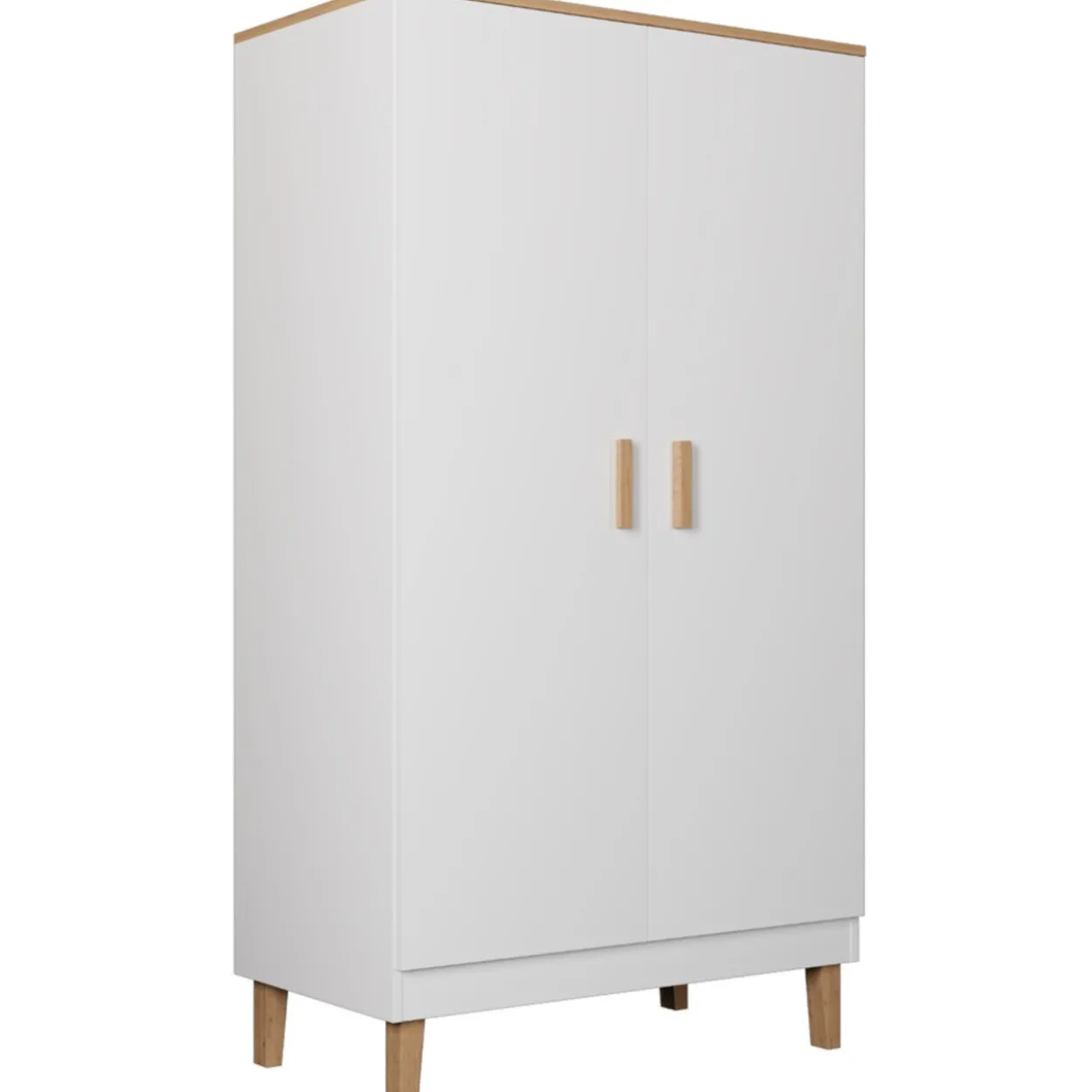 Vaatekaappi Kocot 184 x 100 cm Denver valkoinen/beige