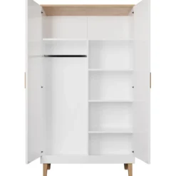 Vaatekaappi Kocot 184 x 100 cm Denver valkoinen/beige