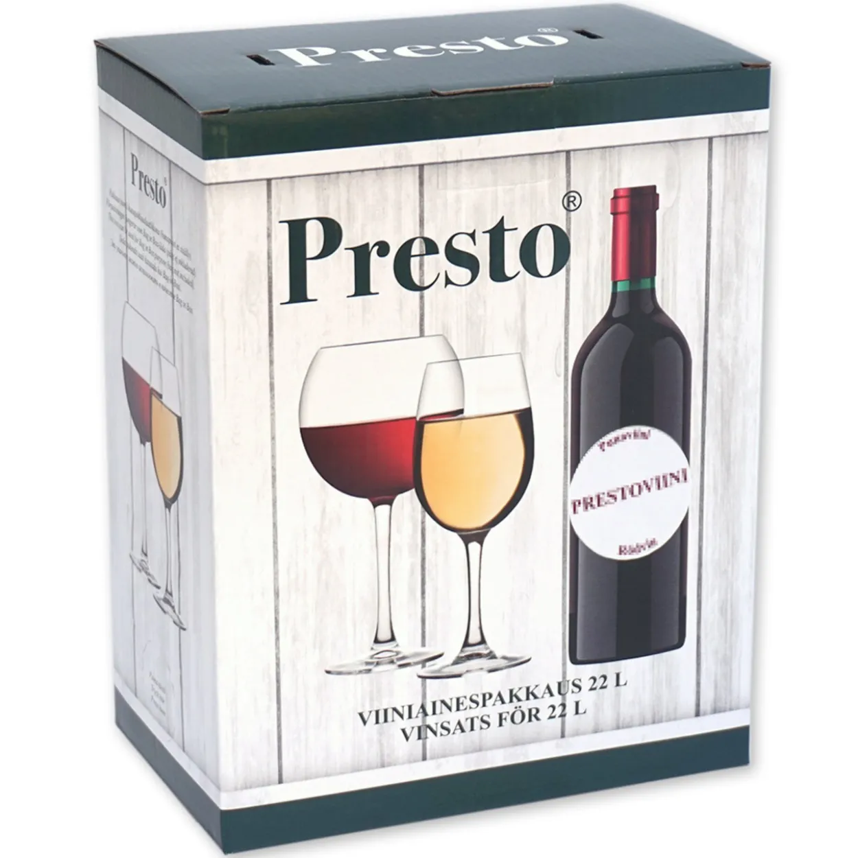 Vadelmaviiniaines Presto 570 g 22 l