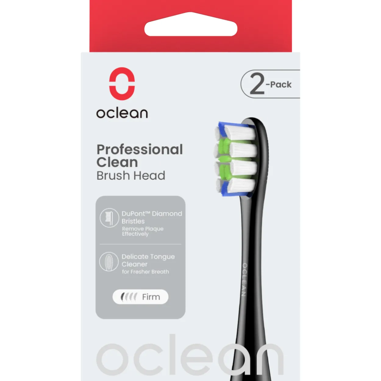Vaihtoharja Oclean Professional Clean 2 kpl, musta