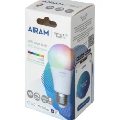 Vakiolamppu Smart 9 W opaali E27, 806 lm RGB/TW 2700-6500K
