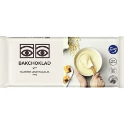 Valkoinen leivontasuklaa Fazer 100 g Ögon