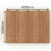 Valmisterassi Patio Terassit Koko Classic 3x4 kestopuu