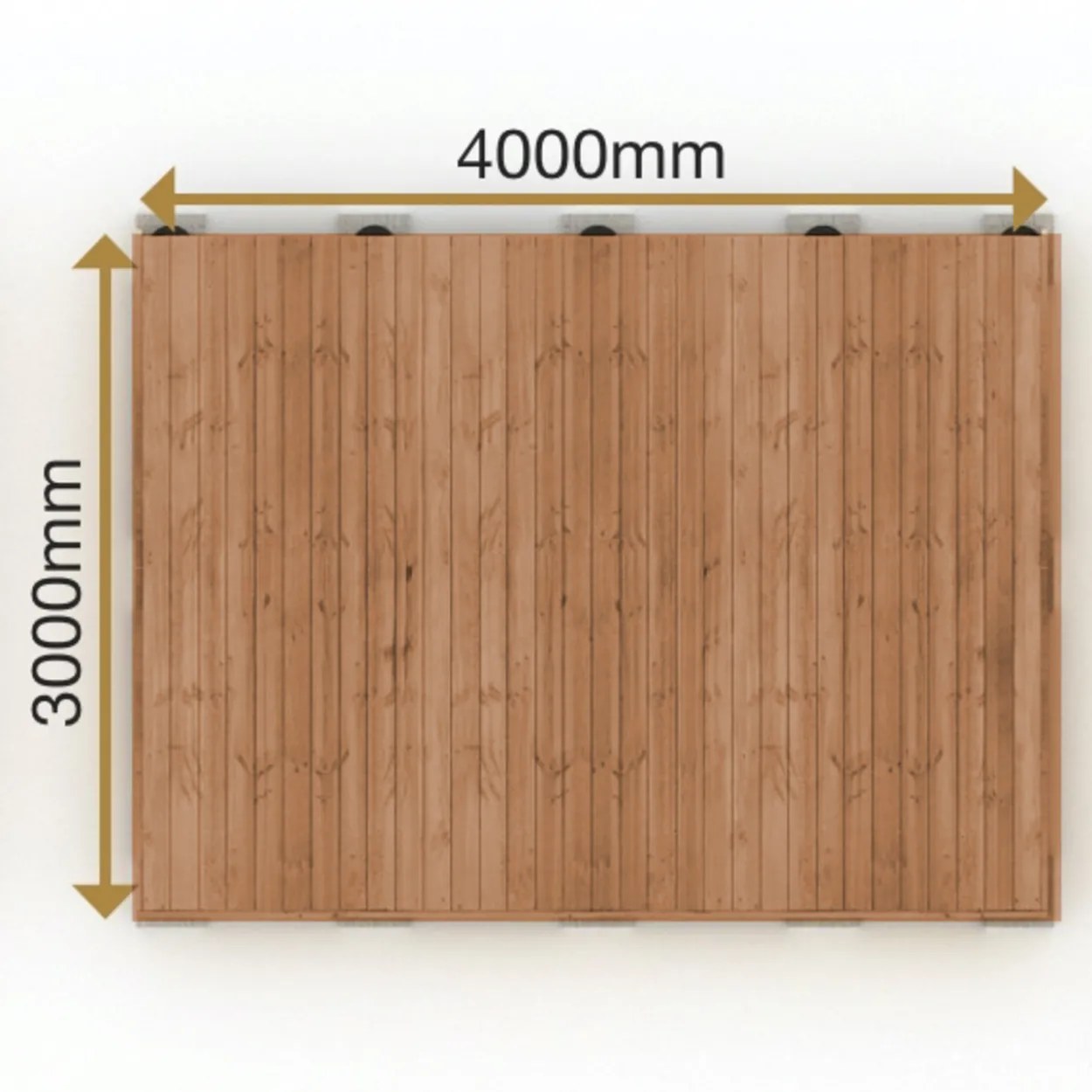 Valmisterassi Patio Terassit Koko Classic 3x4 kestopuu