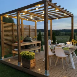 Valmisterassi Patio Terassit Koko Classic 3x3 kestopuu