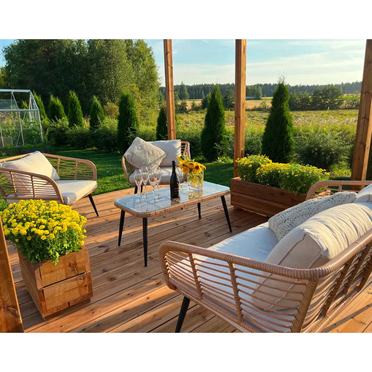 Valmisterassi 3x4 Patio Terassit Classic kestopuu