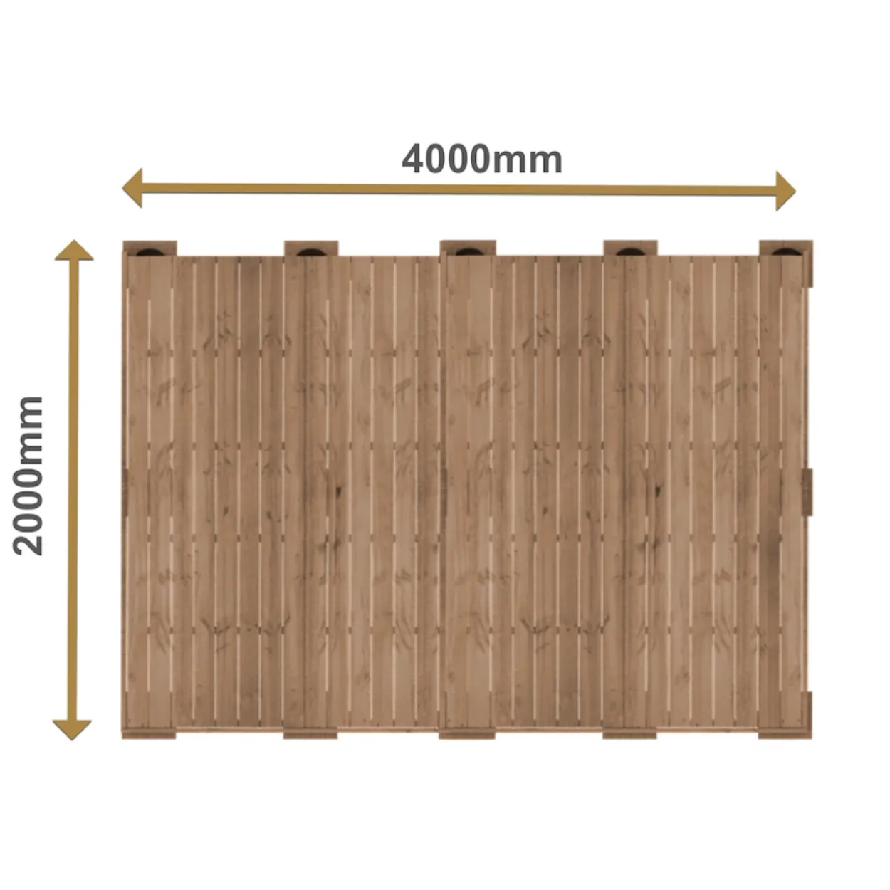 Valmisterassi 2x4 Patio Terassit Classic kestopuu