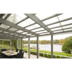 Valokate Keraplast PC Sun trapetsilevy 0,8 mm savunharmaa 1040 x 4000 mm