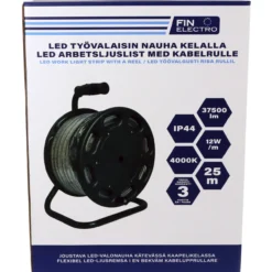 Valonauha Finelectro 230 V kelalla 25 m 37500 lm 4000 K
