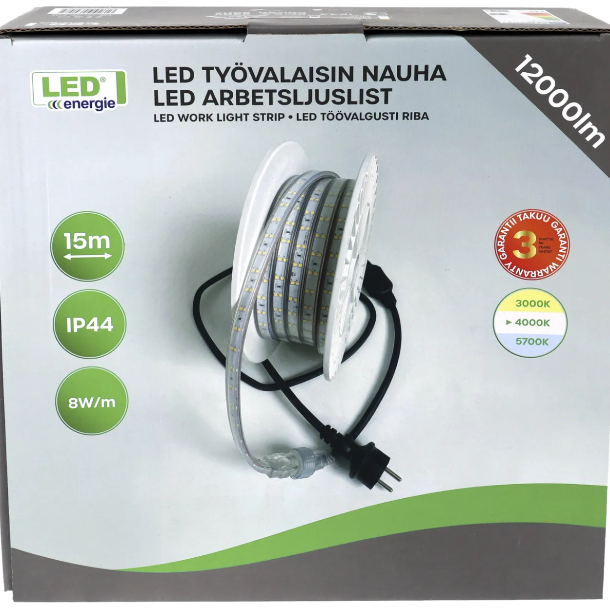 Valonauha Led Energie 230V 15 m 12000 lm