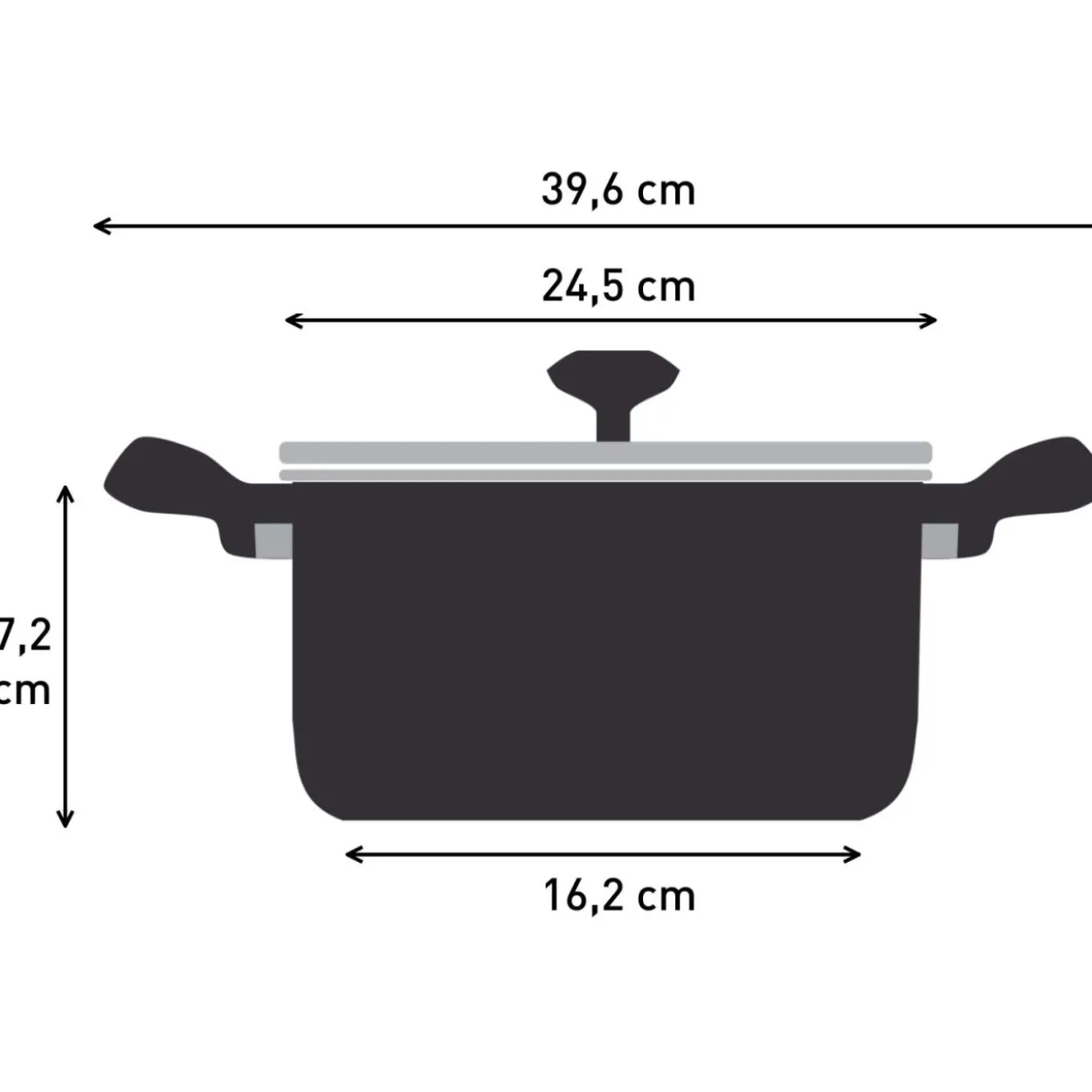 Valualumiinipata Tefal 5,7 l Air ovaali