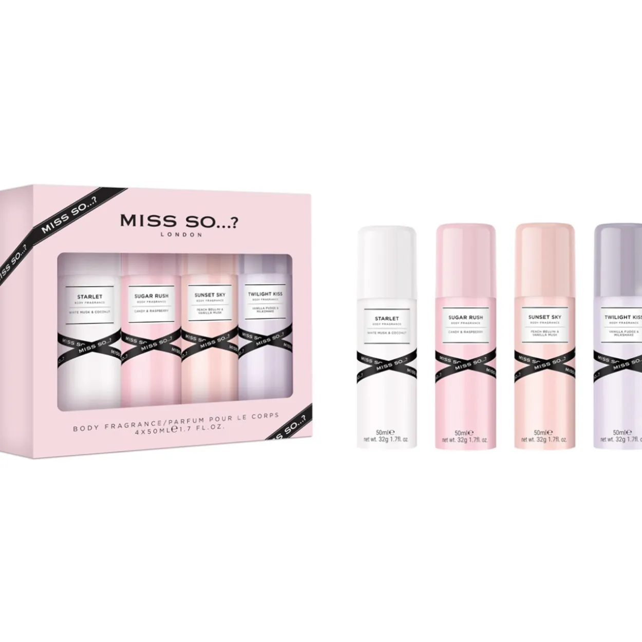 Vartalotuoksu MISS SO…? 4 x 50 ml Mini's Galore