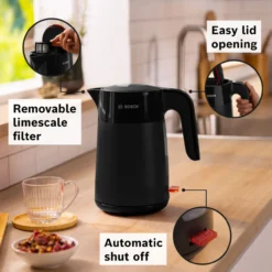 Vedenkeitin Bosch MyMoment 1,7 l, musta
