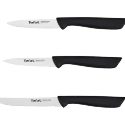 Veitsisarja Tefal 3 osaa Colorfood musta