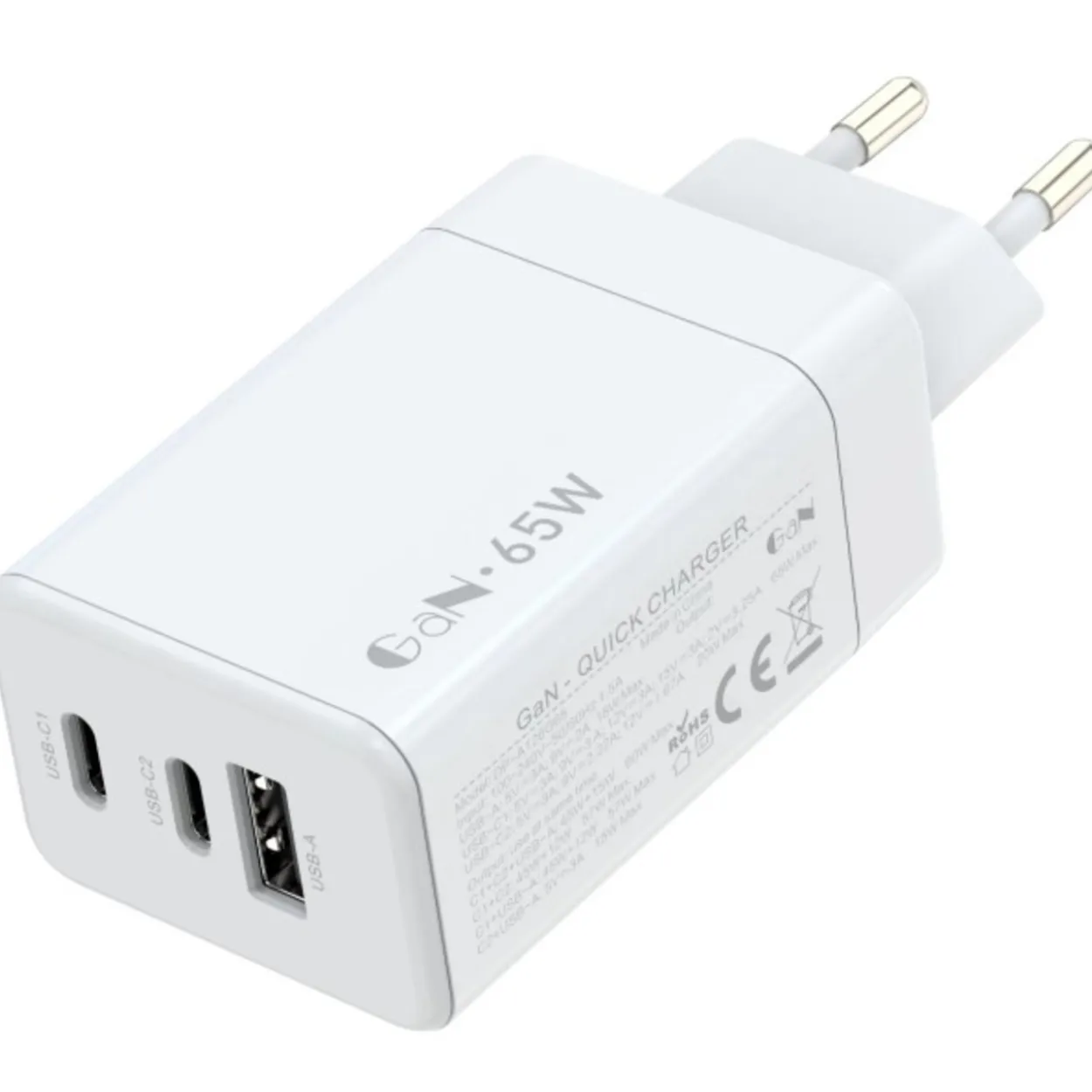 Verkkovirtalaturi Mobia 2 x USB-C + 1 x USB-A
