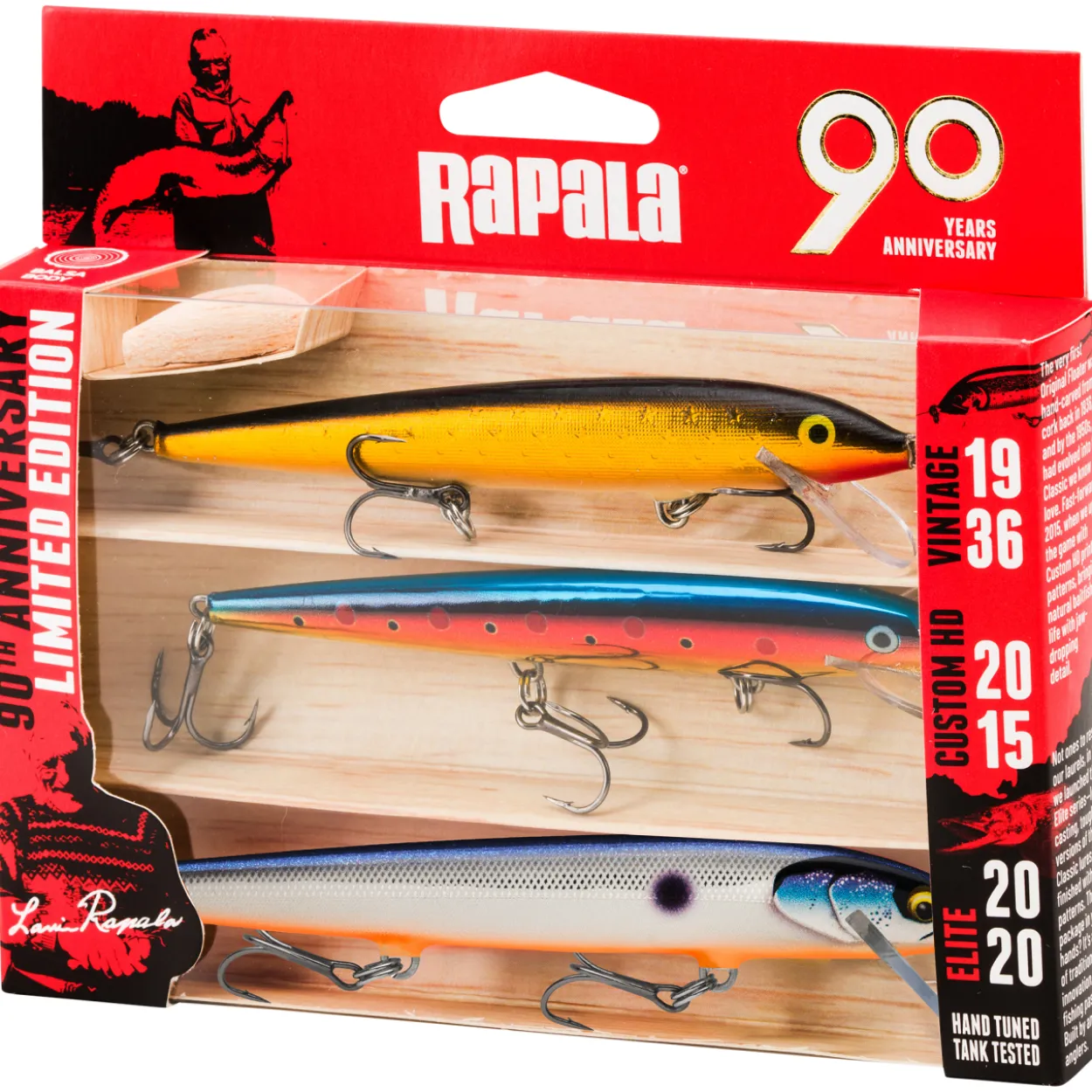 Viehepakkaus Rapala 90 vuotta Floater Big Naturistic