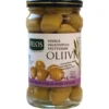 Vihreä oliivi 315 / 165 g valkosipulitäyte kivetön