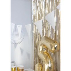 Viirinauha Let's Party 3 m glitter hopea