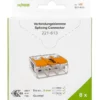 Vipuliitin Wago 3-napainen 6 mm2, 8 kpl