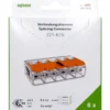 Vipuliitin Wago 5-napainen 6 mm2, 6 kpl