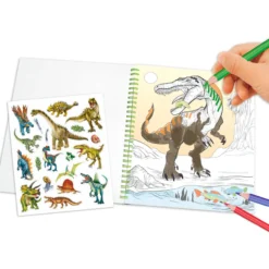 Värityskirja Dino World paljettisilmä