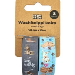 Washiteippi Iisi 2 kpl 15 mm x 10 m koira