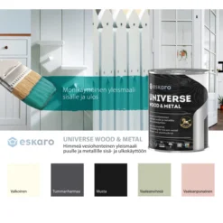Yleismaali Eskaro Universe Wood & Metal 0,9 l musta