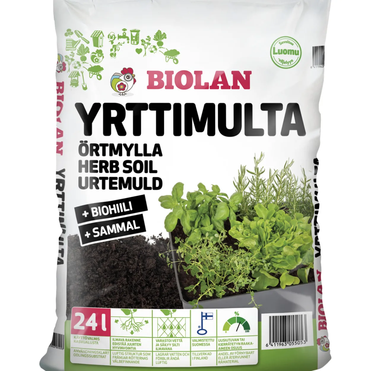 Yrttimulta Biolan 24 l